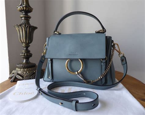 chloe faye bag cloudy blue|chloe faye bag small.